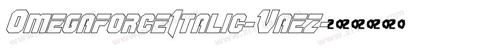 OmegaforceItalic-Vaez字体转换