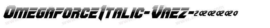 OmegaforceItalic-Vaez字体转换