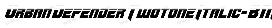 UrbanDefenderTwotoneItalic-BMd8字体转换