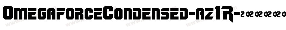 OmegaforceCondensed-az1R字体转换