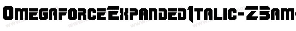 OmegaforceExpandedItalic-Z3am字体转换
