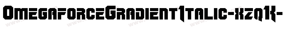 OmegaforceGradientItalic-xzqK字体转换