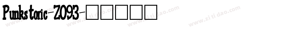 Punkstoric-ZO93字体转换