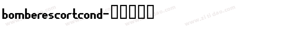 bomberescortcond字体转换