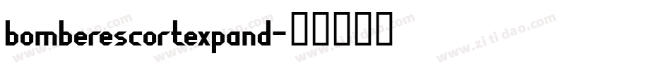 bomberescortexpand字体转换