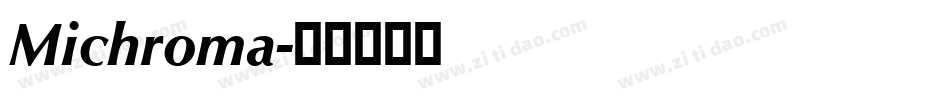 Michroma字体转换