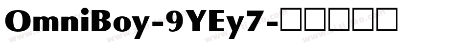 OmniBoy-9YEy7字体转换