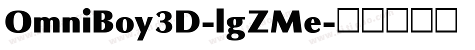 OmniBoy3D-lgZMe字体转换