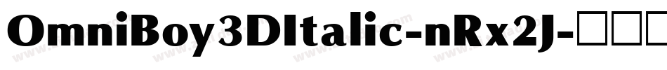 OmniBoy3DItalic-nRx2J字体转换