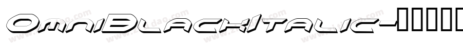 OmniBlackItalic字体转换