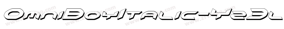 OmniBoyItalic-Yz3l8字体转换