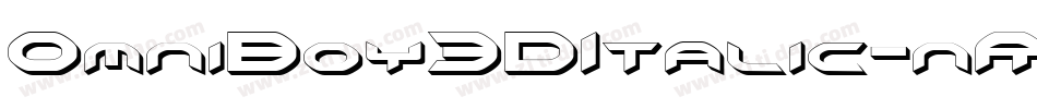 OmniBoy3DItalic-nRx2J字体转换