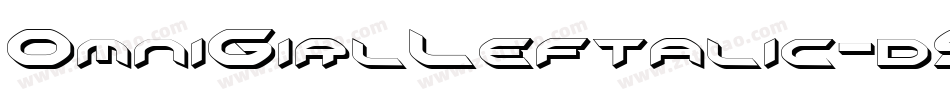 OmniGirlLeftalic-d9AOl字体转换