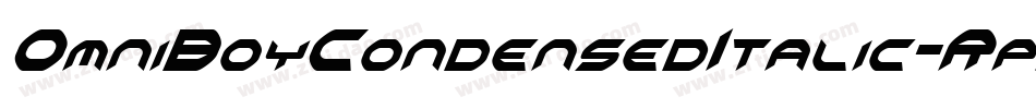 OmniBoyCondensedItalic-RpK3l字体转换