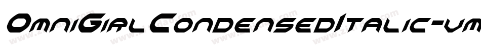 OmniGirlCondensedItalic-vm3RZ字体转换