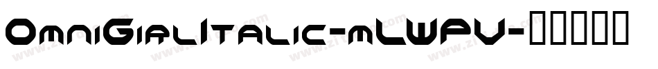 OmniGirlItalic-mLWPV字体转换