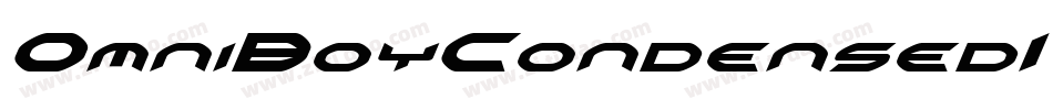 OmniBoyCondensedItalic-RpK3l字体转换