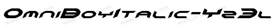 OmniBoyItalic-Yz3l8字体转换