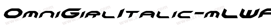 OmniGirlItalic-mLWPV字体转换