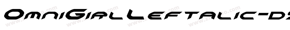 OmniGirlLeftalic-d9AOl字体转换