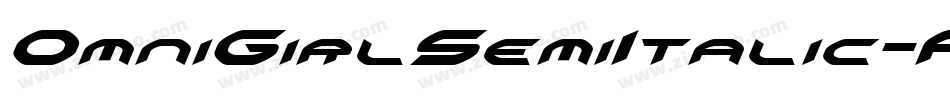 OmniGirlSemiItalic-PK7qP字体转换