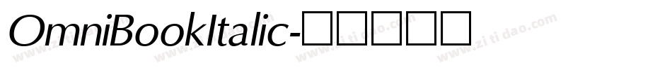 OmniBookItalic字体转换