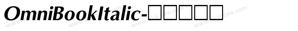 OmniBookItalic字体转换