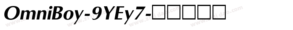 OmniBoy-9YEy7字体转换