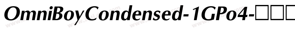 OmniBoyCondensed-1GPo4字体转换