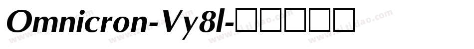 Omnicron-Vy8l字体转换