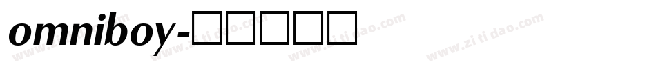 omniboy字体转换