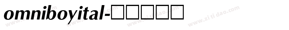 omniboyital字体转换