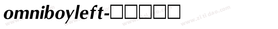 omniboyleft字体转换
