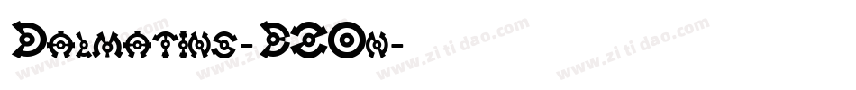 Dalmatins-BZOn字体转换