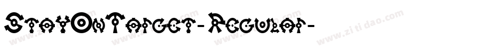 StayOnTarget-Regular字体转换