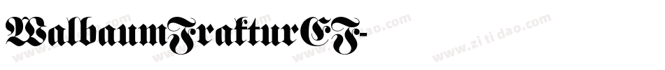 WalbaumFrakturEF字体转换