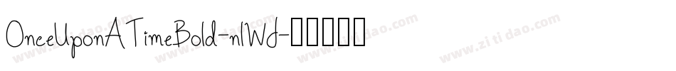 OnceUponATimeBold-nlWJ字体转换