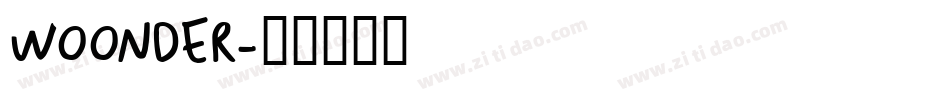 WOONDER字体转换