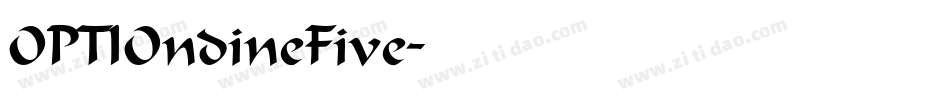 OPTIOndineFive字体转换