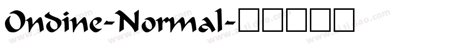 Ondine-Normal字体转换