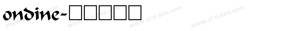 ondine字体转换