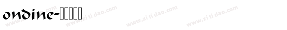 ondine字体转换