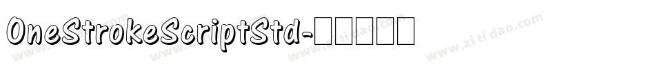 OneStrokeScriptStd字体转换