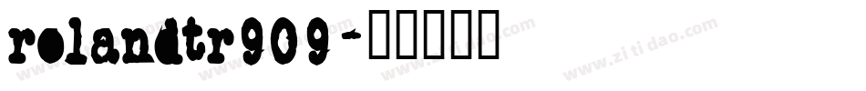 RolandTR909字体转换