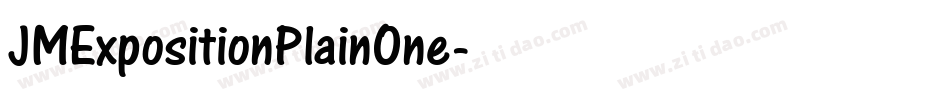 JMExpositionPlainOne字体转换