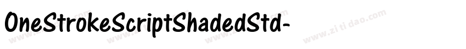 OneStrokeScriptShadedStd字体转换