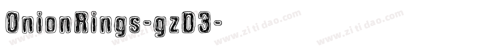 OnionRings-gzD3字体转换
