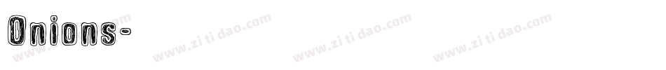 Onions字体转换