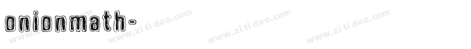 onionmath字体转换