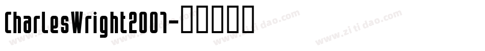 CharlesWright2001字体转换